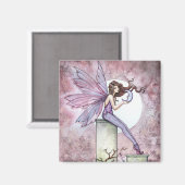 Lila Fairy mit Moon Magnet (Vorderseite/Rückseite)