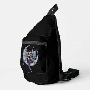 Lila Fairy Print Cut Nähtasche Crossbody Bag