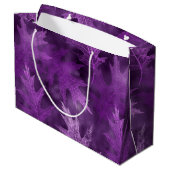 LILA FALL-AUTUMENLAUFEN GROßE GESCHENKTÜTE (Rückseite Schrägansicht)