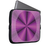 Lila Fall für optische Illusion Laptopschutzhülle (Vorne Rechts)