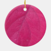 Lila Fall Leaf Keramik Ornament (Hinten)