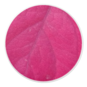 Lila Fall Leaf Keramikknauf