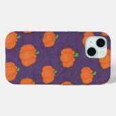 Lila Fall Pumpkin Pattern Case-Mate iPhone Hülle (Rückseite (Horizontal))