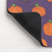 Lila Fall Pumpkin Pattern Mousepad (Ecke)
