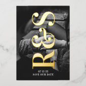 Lila Fall Save the Date Folieneinladung (Vorderseite)