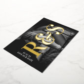 Lila Fall Save the Date Folieneinladung (Gedreht)