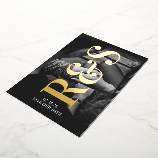 Lila Fall Save the Date Folieneinladung (Gedreht)