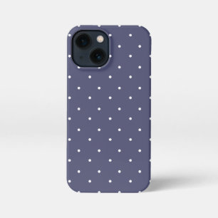 Lila Fälle von Polka Dots Telefonie iPhone 13 Mini Hülle