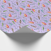 Lila Fänge Geschenkpapier (Ecke)