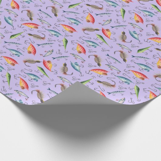 Lila Fänge Geschenkpapier (Ecke)