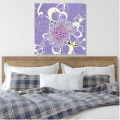 Lila Fantasie Leinwanddruck (Insitu (Schlafzimmer))