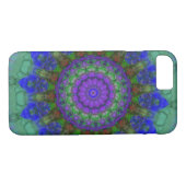 Lila Fantasie Mandala iPhone 7 Kasten Case-Mate iPhone Hülle (Rückseite (Horizontal))