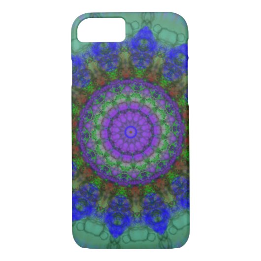 Lila Fantasie Mandala iPhone 7 Kasten Case-Mate iPhone Hülle (Rückseite)