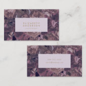 Lila Fantasy Business Card Visitenkarte (Vorne/Hinten)