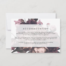 Lila Fantasy Floral Rose Hochzeitskarte RSVP Karte