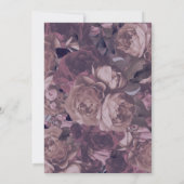 Lila Fantasy Girl Geburtstag Einladung (Rückseite)