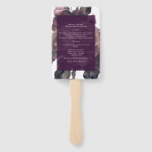 Lila Fantasy-Hochzeit Fächer (Rückseite)