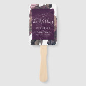 Lila Fantasy-Hochzeit Fächer (Vorderseite)