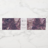 Lila Fantasy-Hochzeit Wasserflaschenetikett (Einzelnes Label)