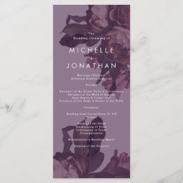 Lila Fantasy-Hochzeitsprogramm Programm