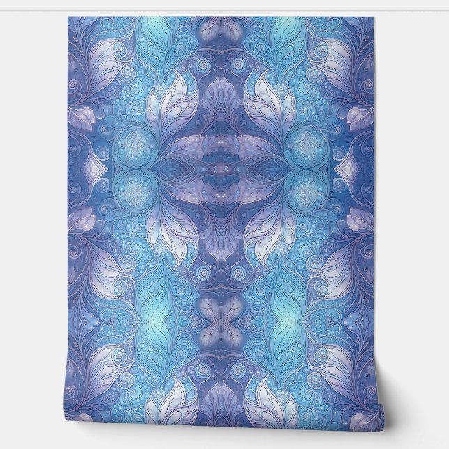 Lila Fantasy-Muster Tapete (Abrollen)