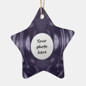 Lila Fantasy-Ornament Keramikornament (Links)