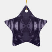 Lila Fantasy-Ornament Keramikornament (Hinten)