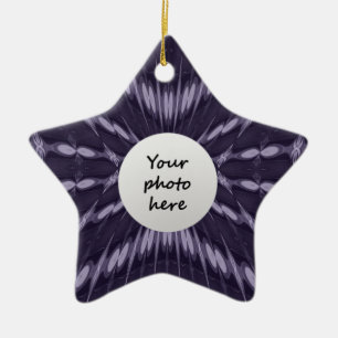 Lila Fantasy-Ornamente Keramik Ornament