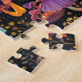 Lila Fantasy-Pilze unter Sternenhimmel Puzzle (Seite)