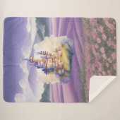 Lila Fantasy-Schloss Sherpadecke (Vorderseite (Horizontal))