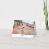 Lila Fantasy Wedding Dankeschön Karte (Rückseite)