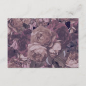 Lila Fantasy Wedding Reception Card Begleitkarte (Rückseite)