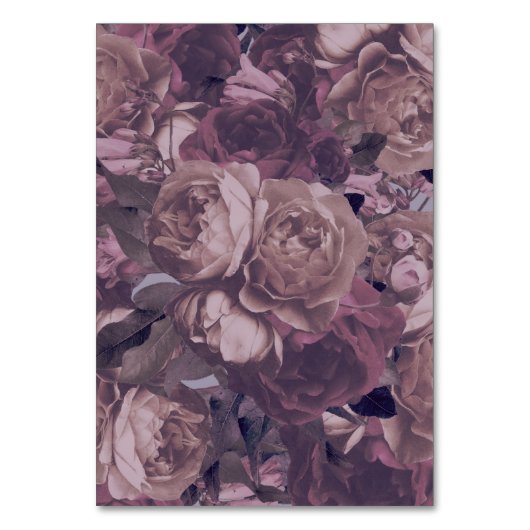 Lila Fantasy Wedding Tischnummern (Rückseite)