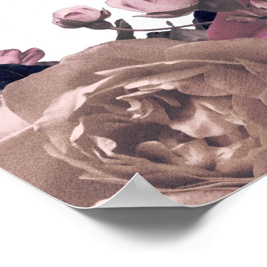 Lila Fantasy Wedding Willkommensschild Poster (Ecke)