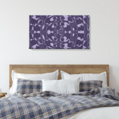 Lila Fantasy Wrapped Canvas Leinwanddruck (Insitu (Schlafzimmer))