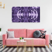 Lila Fantasy Wrapped Canvas Leinwanddruck (Insitu (Wohnzimmer))