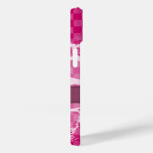 Lila Farbbandmonogramm Case-Mate iPhone Hülle (Rückseite / Rechts)