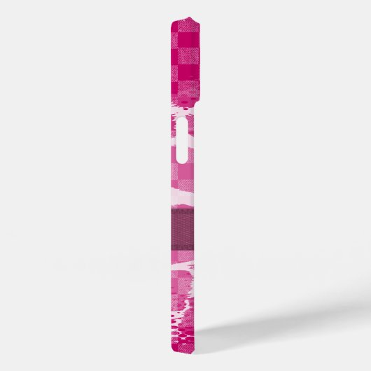 Lila Farbbandmonogramm Case-Mate iPhone Hülle (Rückseite / Rechts)