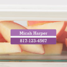 Lila Farbblockklemme - Medium Rechteck