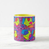 Lila Farbdesign fett gemusterte Tasse (Zentrum)