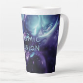 Lila Farbe der himmlischen Illusion Milchtasse (Rechte Ecke)
