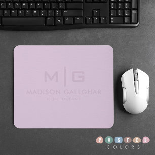 Lila Farbe des , hellpastellfarbenen Lavendels Mousepad