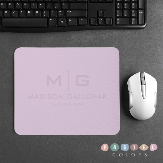 Lila Farbe des , hellpastellfarbenen Lavendels Mousepad