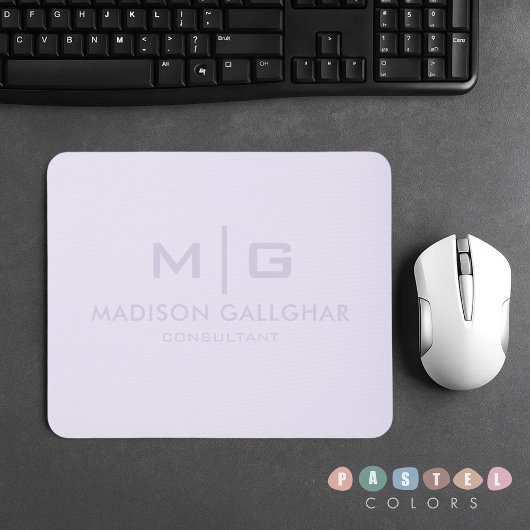 Lila Farbe des , hellpastellfarbenen Lavendels Mousepad