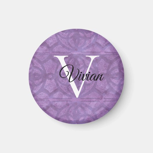 Lila Farbe Magnet (Vorne)