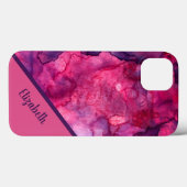 Lila Farbe Rosa Personalisiert Case-Mate iPhone Hülle (Rückseite (Horizontal))