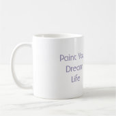 Lila Farbe Traum Leben Kaffeetasse (Links)