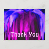 Lila Farben Abstrakte Kunst Danke Postcard Postkarte (Vorderseite)