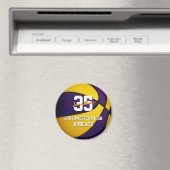 lila Farben für Basketball-Mannschaft Magnet (In Situ (Geschirrspüler))