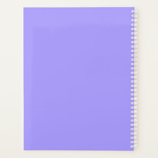 Lila Farbenpracht Planer (Rückseite)